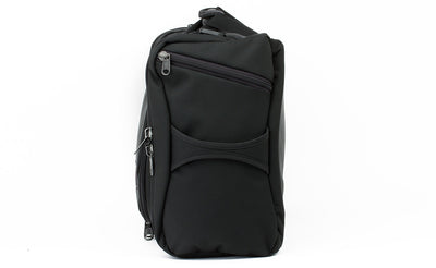 detail visible^^A side view of the Aeronaut 30 showing the grab handle and the side zipper.