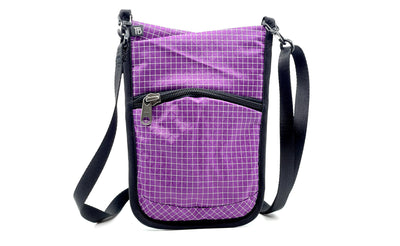 visible variant TB0930-UD^^The front of the P.I.K.A. Pouch in Ultraviolet (purple with white gridding) 200 Halcyon.