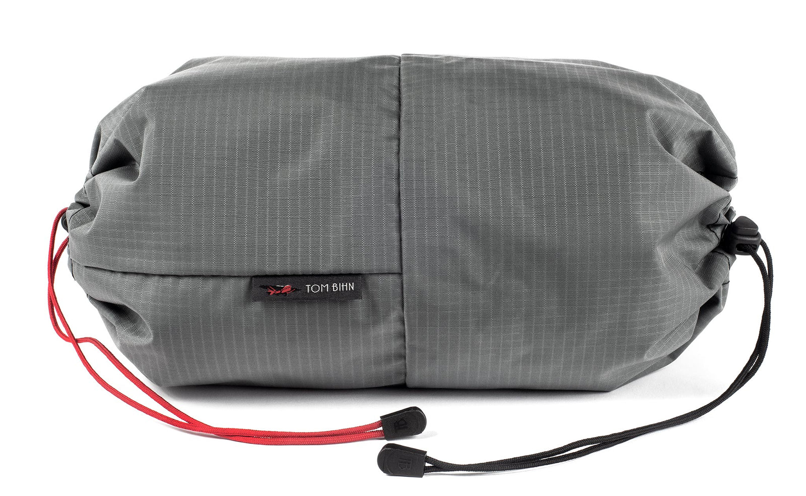 visible variant TB09376-GL^^An Aeronaut 45 Travel Laundry Stuff Sack in Mountain Grey (grey with light grey grid) 210 Cerylon.