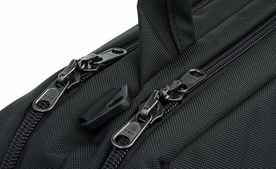 detail visible^^A close shot of the locking zippers on both of the main compartments.