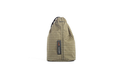 visible variant TB1251-8D^^A Size 1 Taiga (olive green with white grid) 200 Halcyon Travel Stuff Sack.