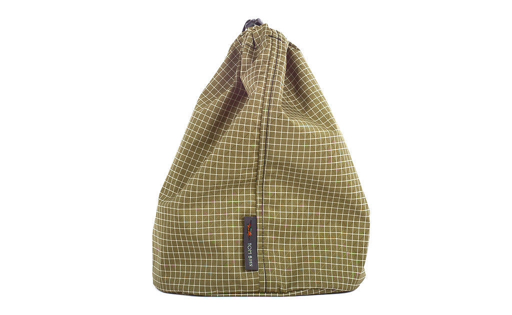 visible variant TB1254-8D^^A Size 4 Taiga (olive green with white grid) 200 Halcyon Travel Stuff Sack.