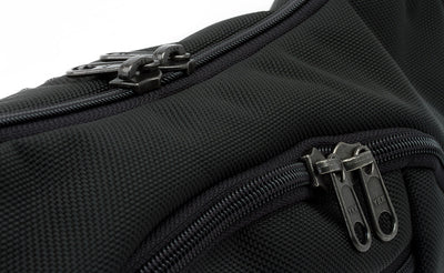detail visible^^Close shot of front zipper and main zipper.