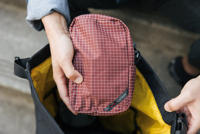 lifestyle visible^^Person holding a Vertical Packing Cubelet