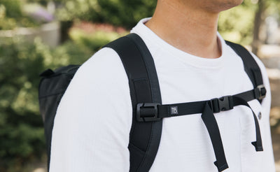 lifestyle visible^^The sternum strap on the Cambiata.