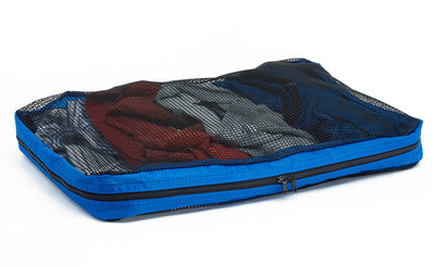 visible variant TB94004-LE^^A full, closed Large Tri-Star Packing Cube in Island (blue) 120 Aether.