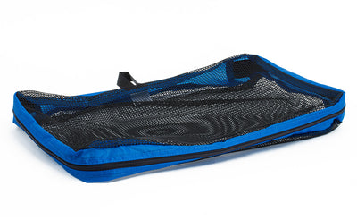 visible variant TB94004-LE^^An empty, closed Large Tri-Star Packing Cube in Island (blue) 120 Aether.