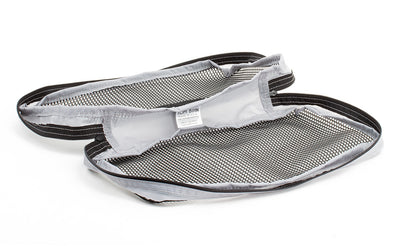 visible variant TB94000-NE^^An empty, open Small Tri-Star Packing Cube in Northwest Sky (light grey) 120 Aether.