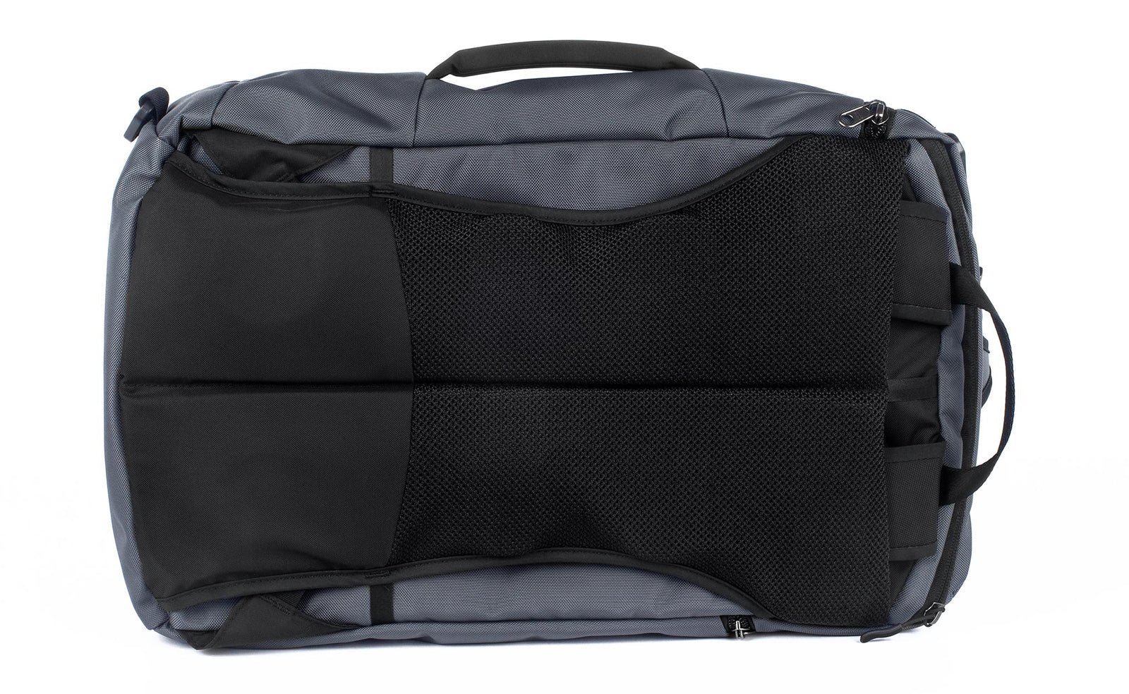 visible detail ^^ The back of the Techonaut 30 in duffel mode, with backpack straps tucked away.