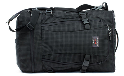 visible variant TB0907-BHID TB0907-BHND^^The main bag of the Hero's Journey in Black (black with grey grid) 400 Halcyon.