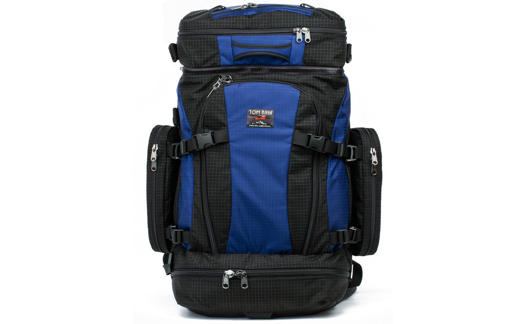 visible variant TB0907-DHWD TB0907-DHND^^The Hero's Journey in Nordic (blue with grey grid) 400 Halcyon with the top pocket and side pockets connected.