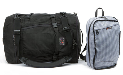 visible variant TB0907-BHND^^The main bag with the top pocket inverted into a mini backpack.