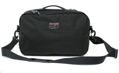 visible variant TB0907-BHID TB0907-BHND^^The top pocket of the Hero's Journey in Black (black with grey grid) 400 Halcyon converted into a shoulder bag.