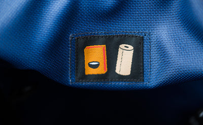 detail visible^^A close shot of the cereal box/paper towel tag on The Moveable Feast.