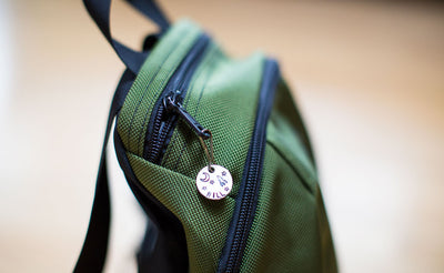 ^^A close shot of the top and main zippers on The Sprout.