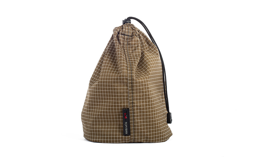 visible variant TB1253-CD^^A Size 3 Coyote (brown with white grid) 200 Halcyon Travel Stuff Sack.