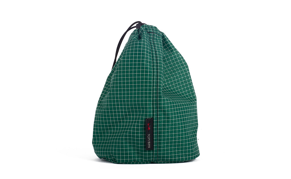 visible variant TB1253-KD^^A Size 3 Sitka (forest green with white grid) 200 Halcyon Travel Stuff Sack.
