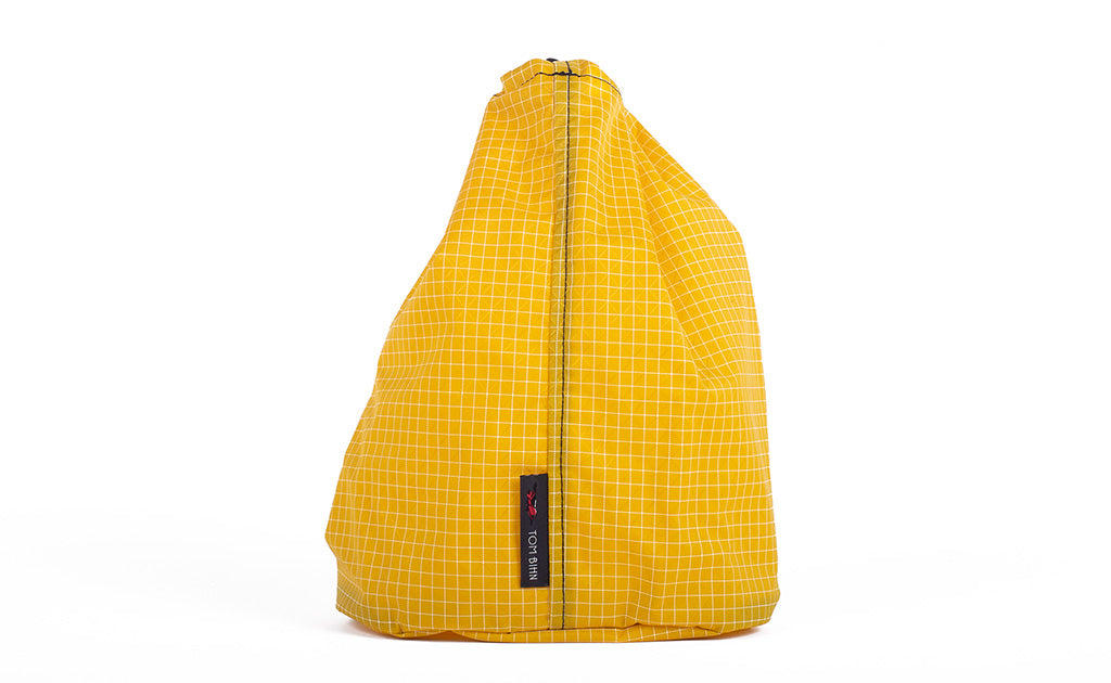 visible variant TB1254-OD^^A Size 4 Solaris (yellow with white grid) 200 Halcyon Travel Stuff Sack.