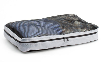 visible variant TB95204-NE^^A full, closed Large Western Flyer Packing Cube in Northwest Sky (light grey) 120 Aether.