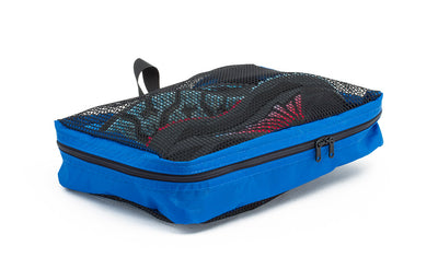 visible variant TB95200-LE^^A full, closed Small Western Flyer Packing Cube in Island (blue) 120 Aether.