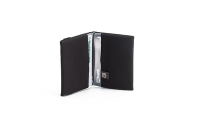visible variant TB1277-BJ^^The Size 1 Nik's Minimalist Wallet in Black 210 Ballistic.