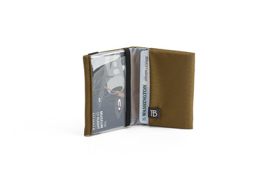 visible variant TB1279-CJ^^The Size 3 Nik's Minimalist Wallet in Coyote (tan) 210 Ballistic.