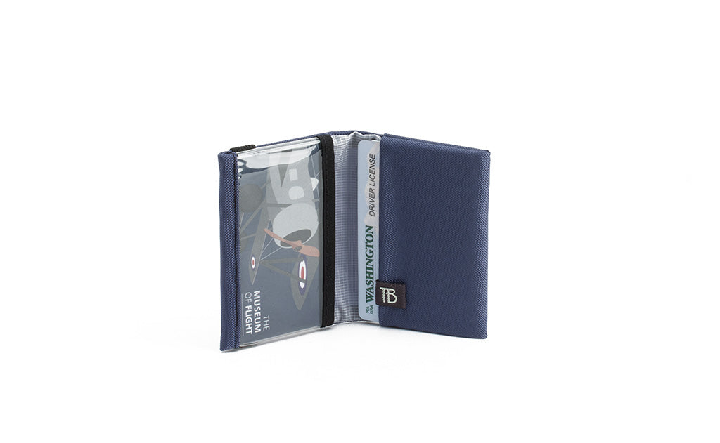 visible variant TB1279-DJ^^The Size 3 Nik's Minimalist Wallet in Dawn (blue-grey) 210 Ballistic.