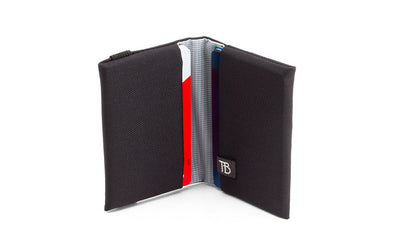 visible variant TB1275-BJ^^The Size 5 Nik's Minimalist Wallet in Black 210 Ballistic.