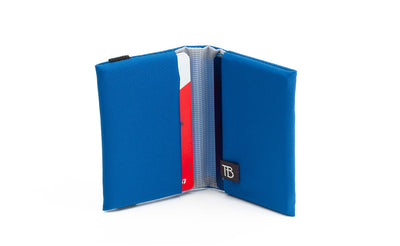 visible variant TB1275-IJ^^The Size 5 Nik's Minimalist Wallet in Island (blue) 210 Ballistic.