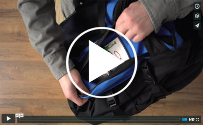 visible video^^A thumbnail for a video showing off the features of the Brain Bag.
