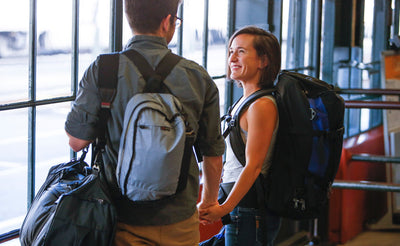 lifestyle visible^^A couple of people carrying Hero's Journeys.