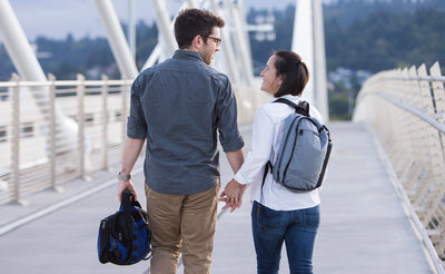 lifestyle  visible^^A couple of people carrying the Top Pockets of the Hero's Journey.