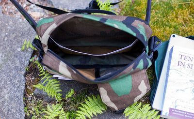 lifestyle visible^^Photo of the LGD in Beaver Camo 1000d. It's empty and the main compartment is open.