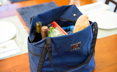 lifestyle visible^^Groceries held in a Pop Tote.