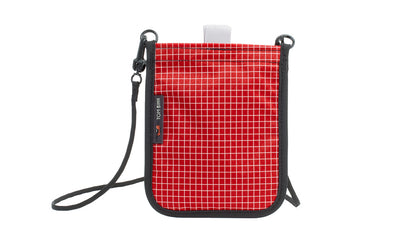 visible variant TB0932-ID TB0931-ID^^The Passport Pouch in Iberian (red with white grid) 200 Halcyon.
