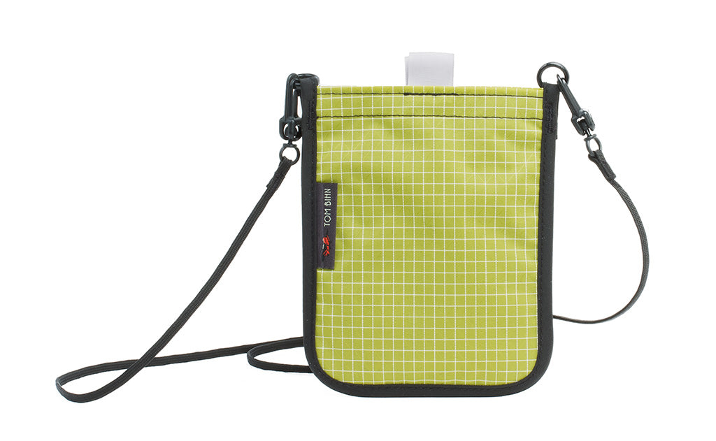 visible variant TB0932-WD TB0931-WD^^The Passport Pouch in Wasabi (green with white grid) 200 Halcyon.