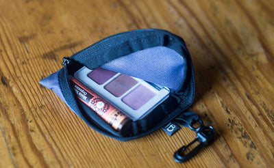 lifestyle visible ^^ An open Super Mini Ghost Whale Pouch.