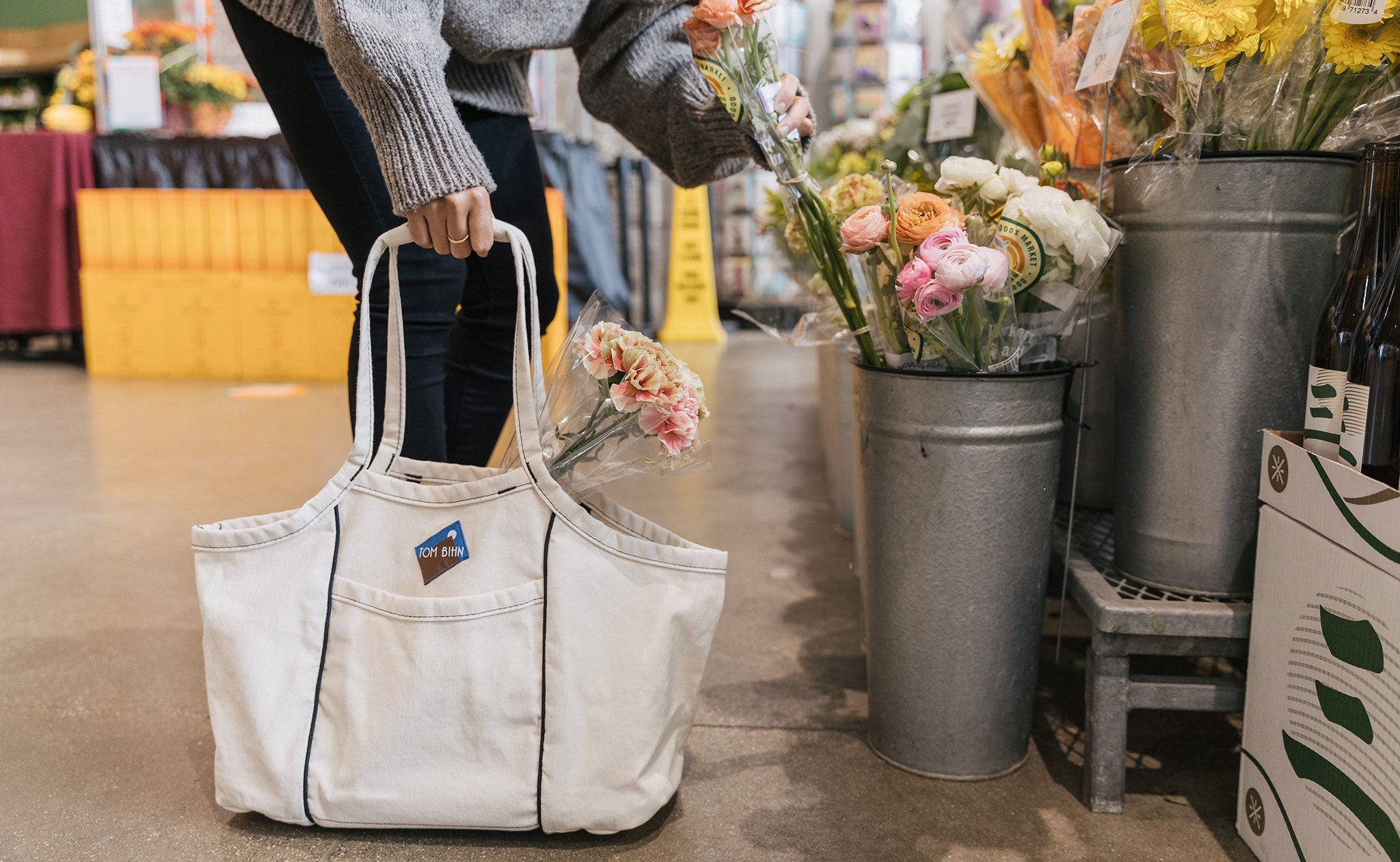 TOM BIHN Organic Cotton Truck, Lg Tote Bag, 25L, 17.3