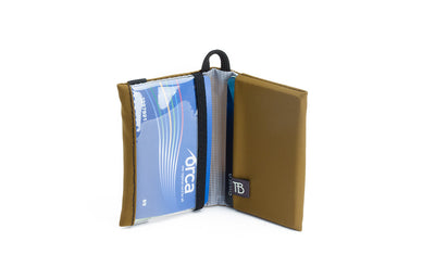 visible variant TB1280-CJ^^The Size 4 Nik's Minimalist Wallet in Coyote (tan) 210 Ballistic.