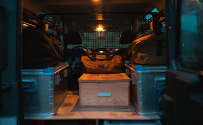 lifestyle visible ^^ Three Yeoman Duffels in the back of a vehicle. 